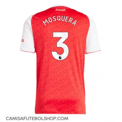 Camisa de time de futebol Arsenal Cristhian Mosquera #3 Replicas 1º Equipamento 2025-26 Manga Curta Camisa de time de futebol Arsenal Cristhian Mosquera #3 Replicas 1º Equipamento 2025-26 Manga Curta
